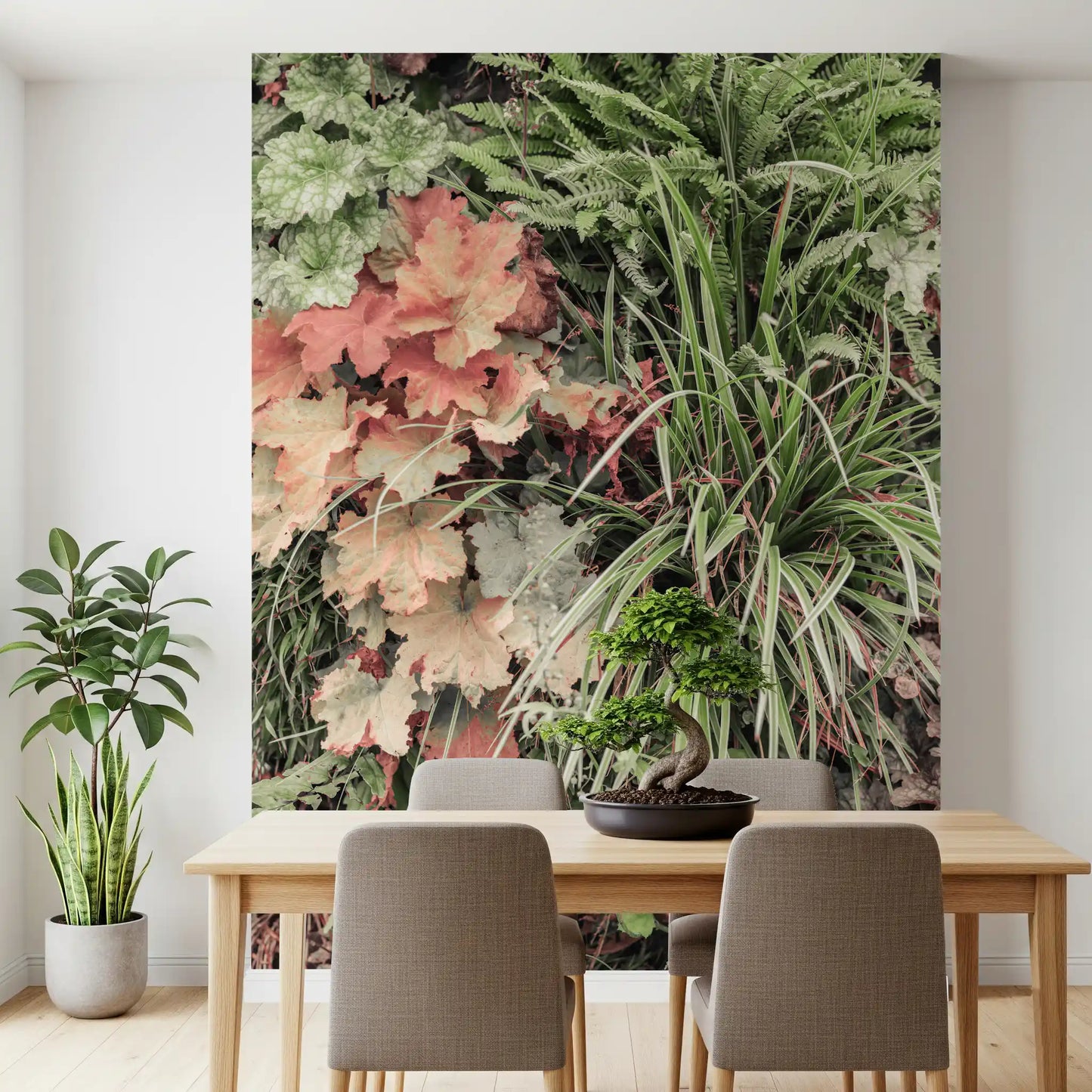 Muted Garden Layers Wall Mural