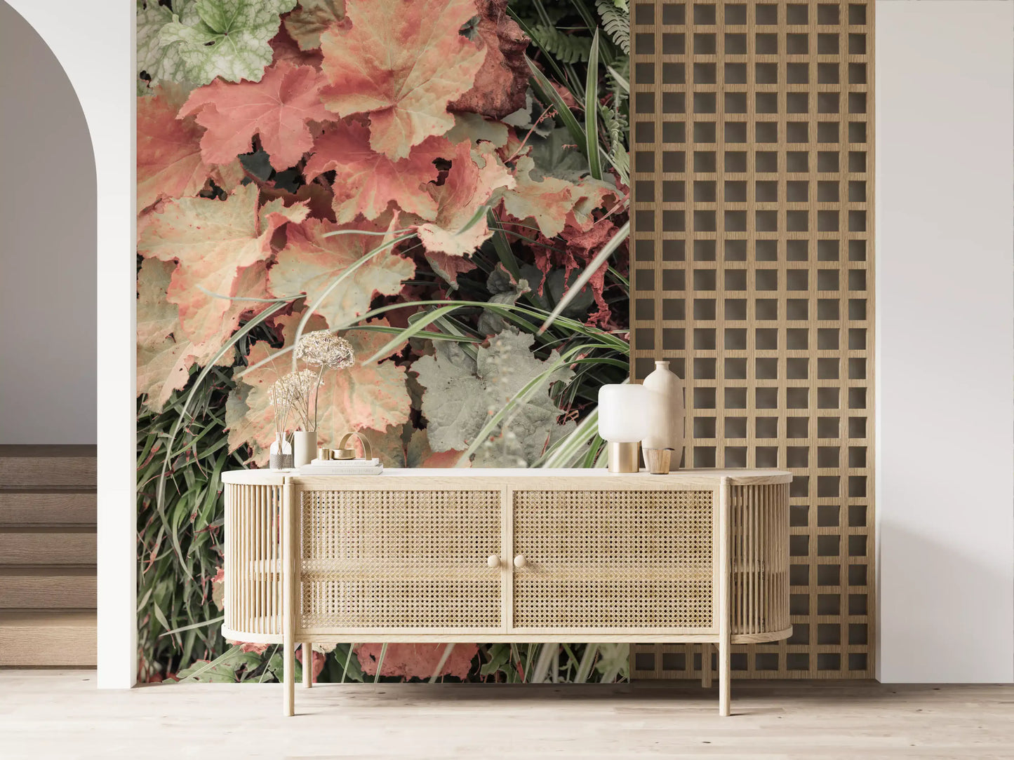 Muted Garden Layers Wall Mural