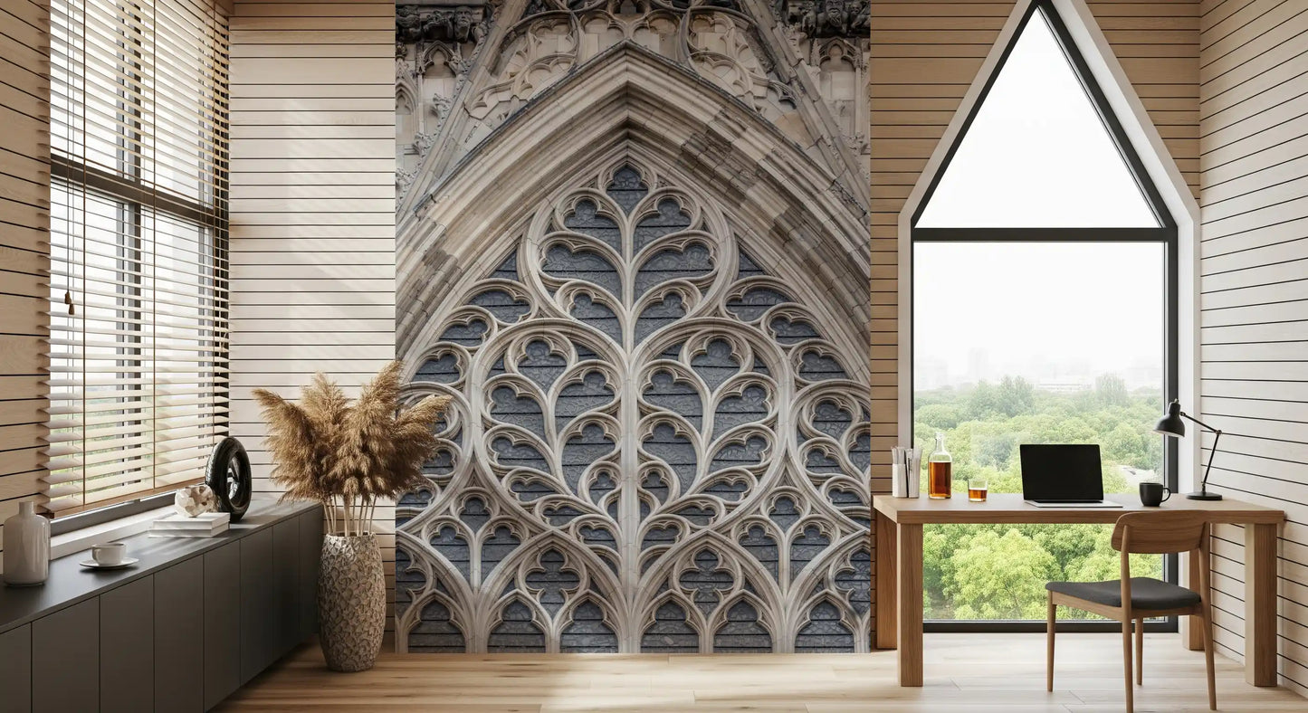 Gothic Grandeur Window Wall Mural