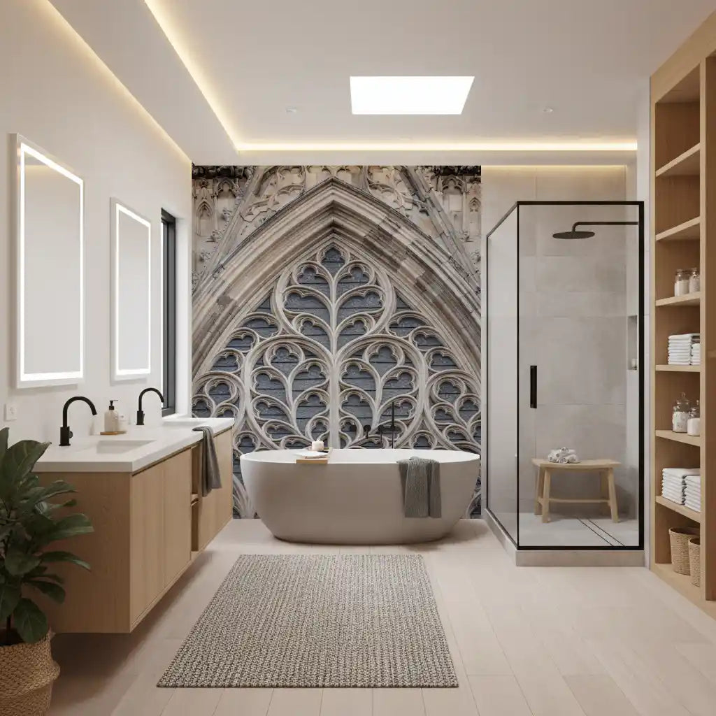 Gothic Grandeur Window Wall Mural