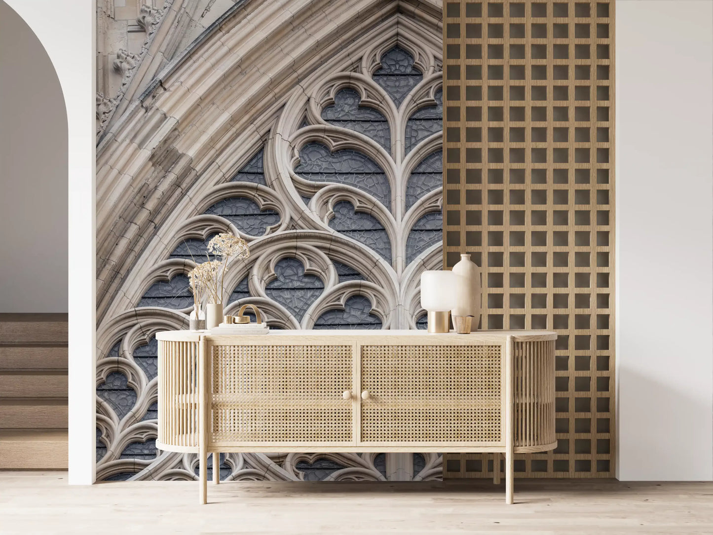 Gothic Grandeur Window Wall Mural