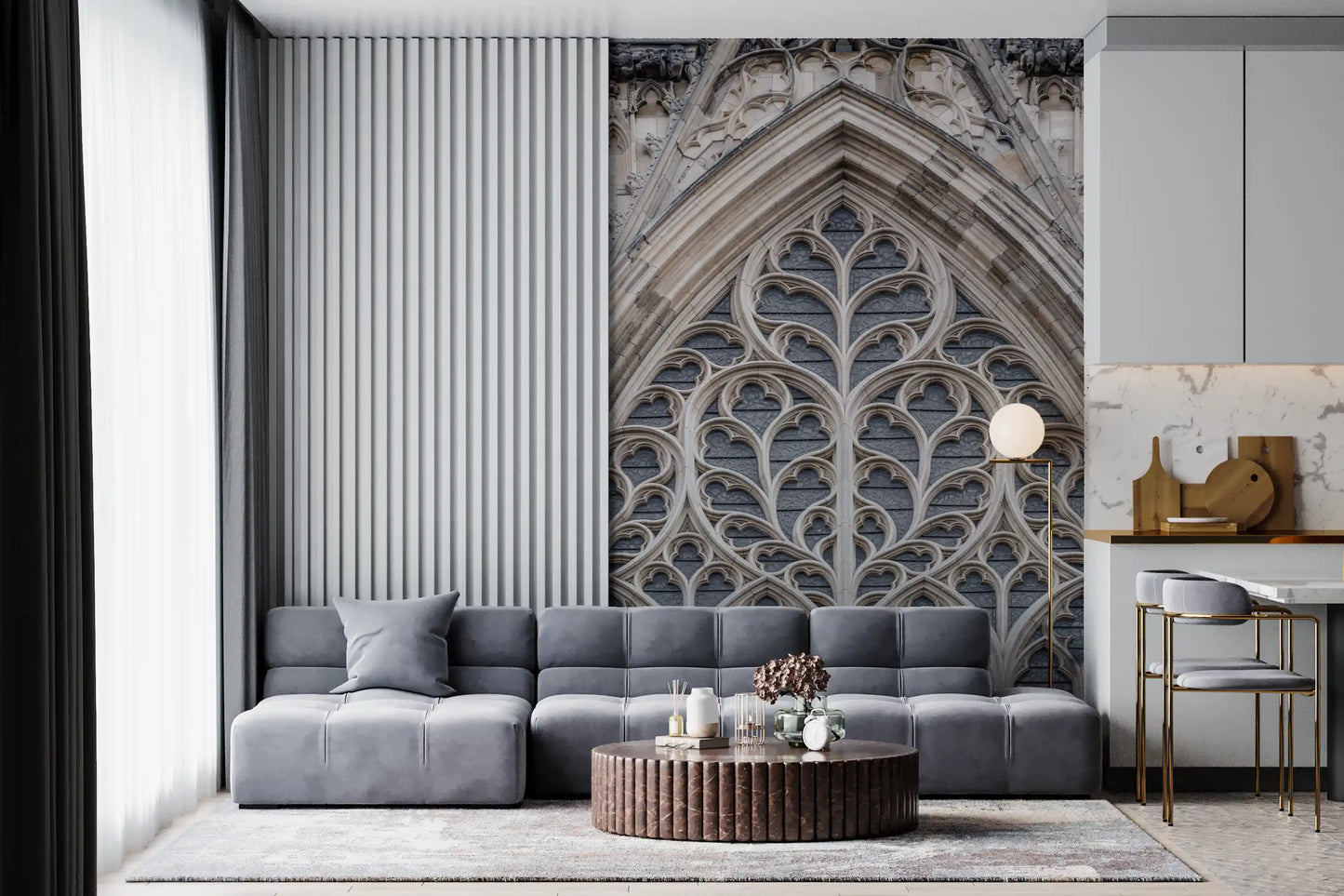 Gothic Grandeur Window Wall Mural