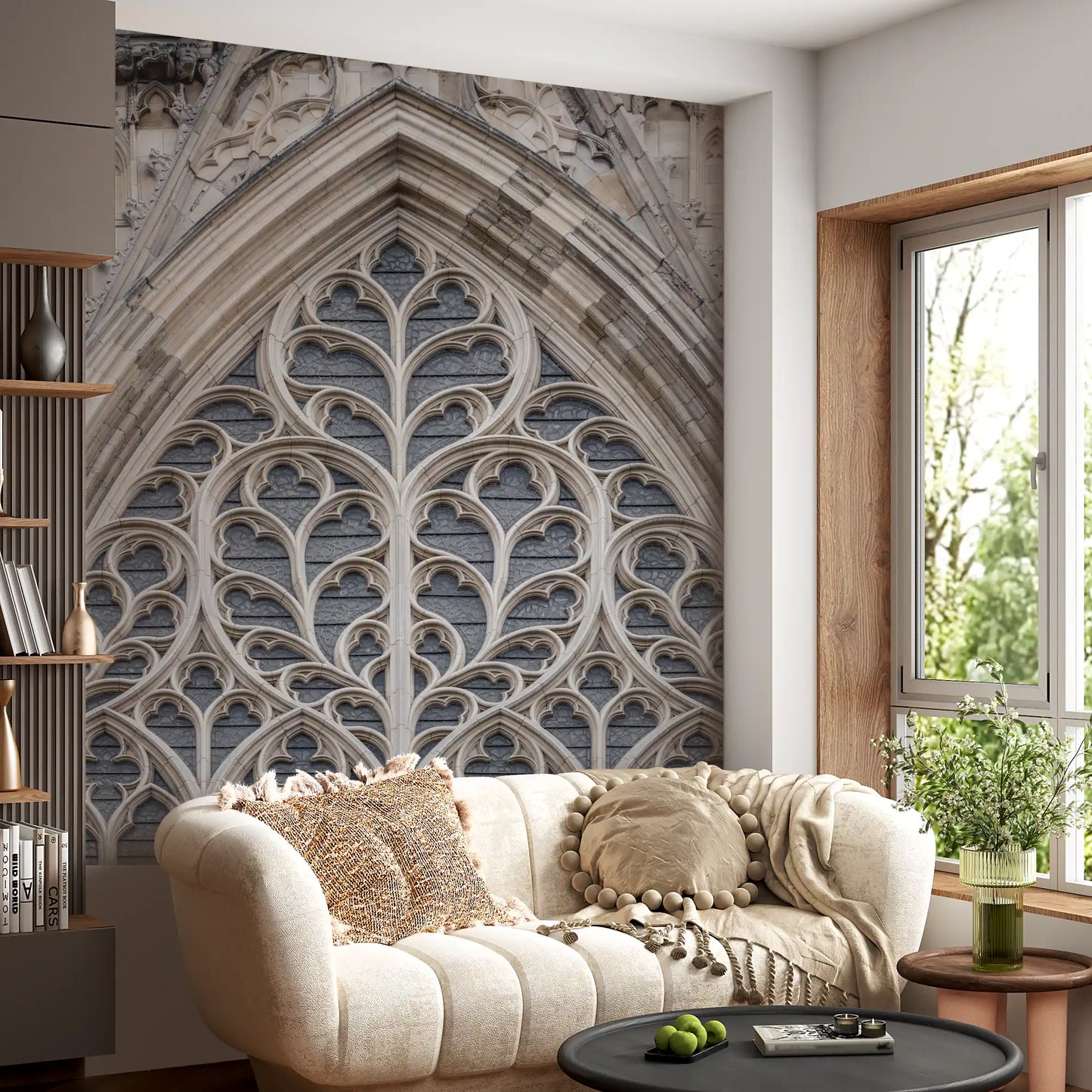 Gothic Grandeur Window Wall Mural