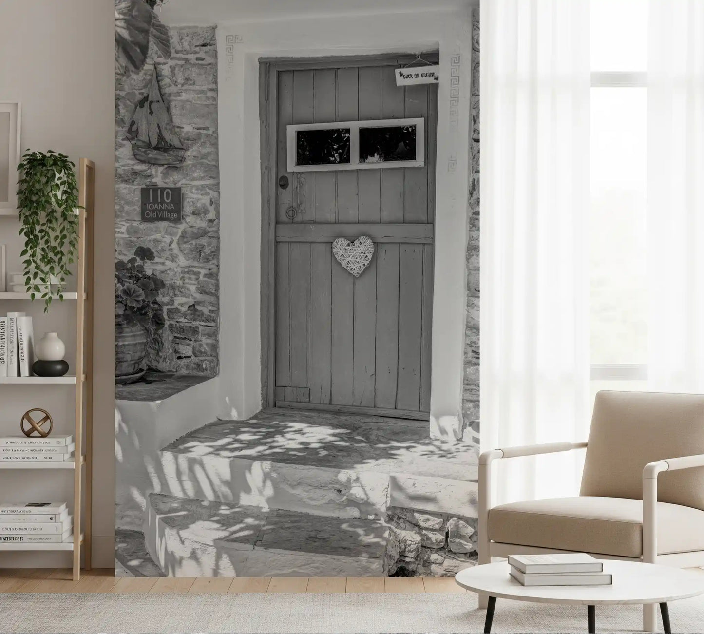 Heartfelt Village Entry Wall Mural