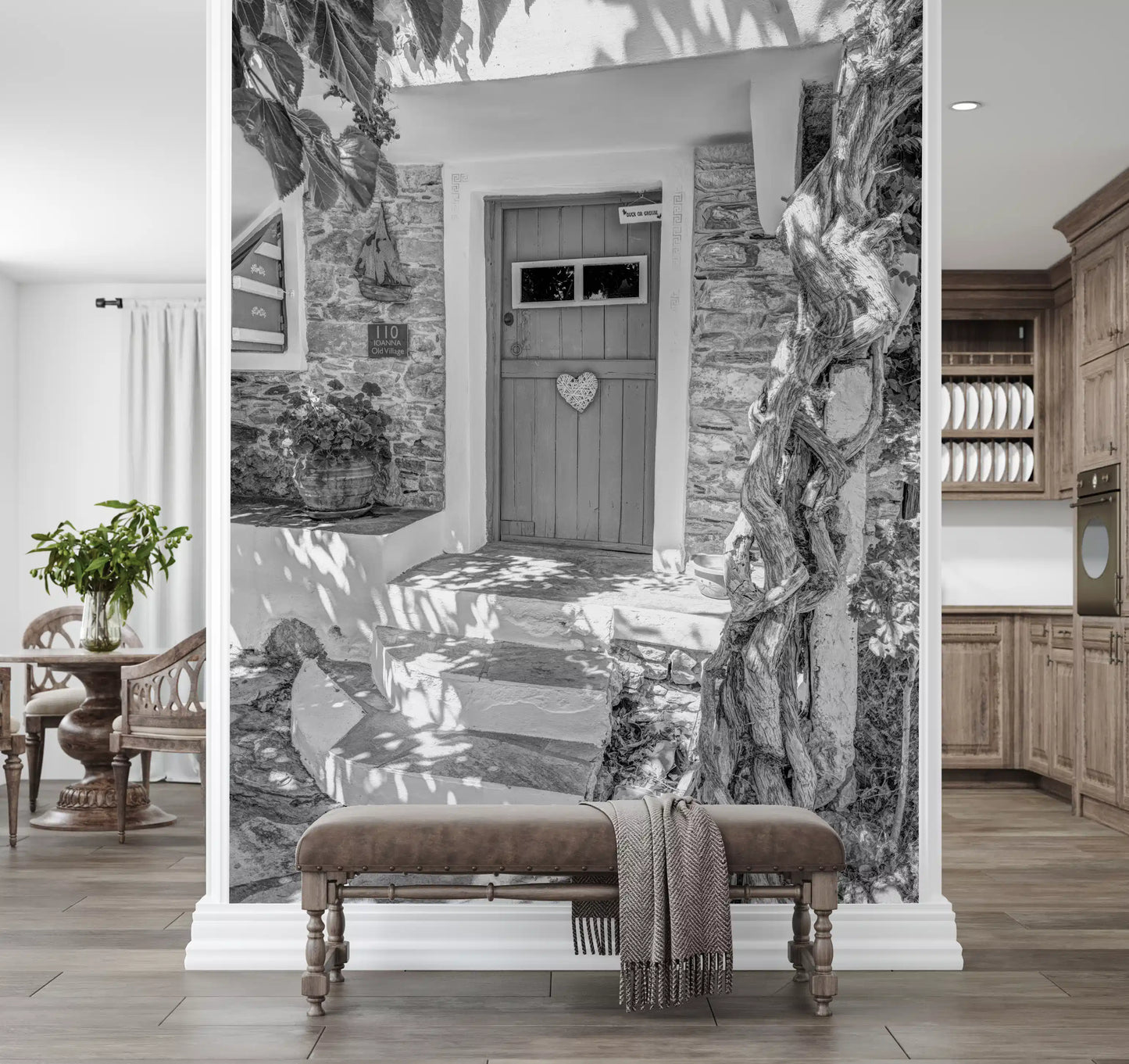 Heartfelt Village Entry Wall Mural