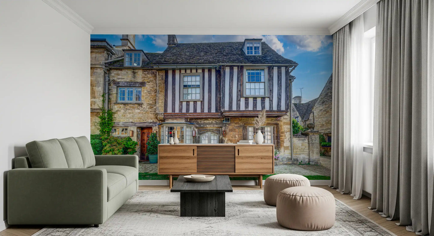 Cotswold Charm Cottage Wall Mural