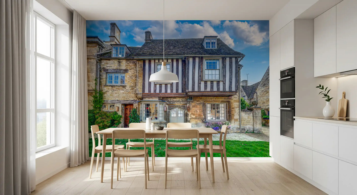 Cotswold Charm Cottage Wall Mural
