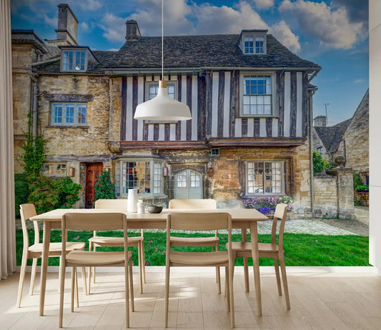 Cotswold Charm Cottage Wall Mural