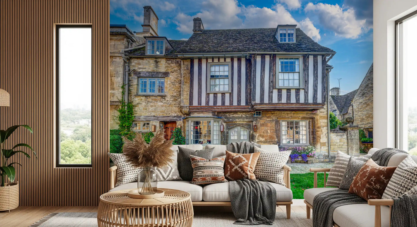 Cotswold Charm Cottage Wall Mural