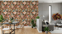 Earthy Bloom Medley Wallpaper⁠