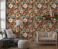 Earthy Bloom Medley Wallpaper⁠