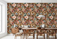 Earthy Bloom Medley Wallpaper⁠