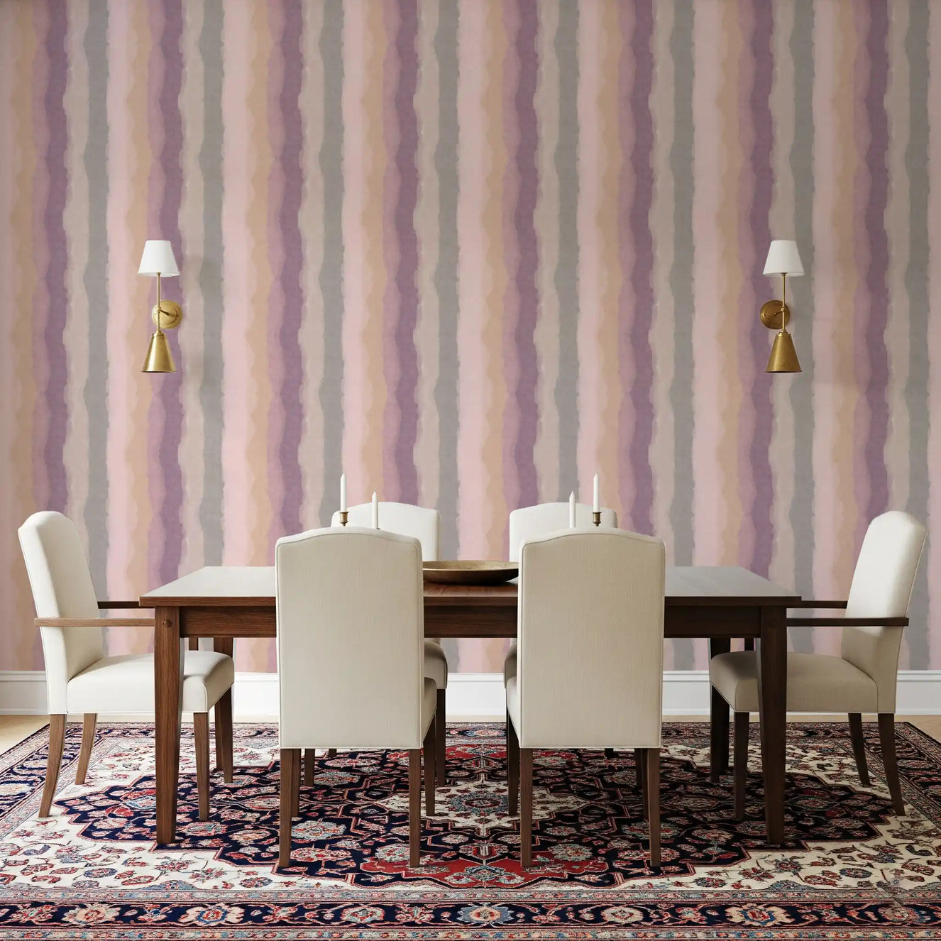Relax Sunrise Painted Stripes Wallpaper⁠