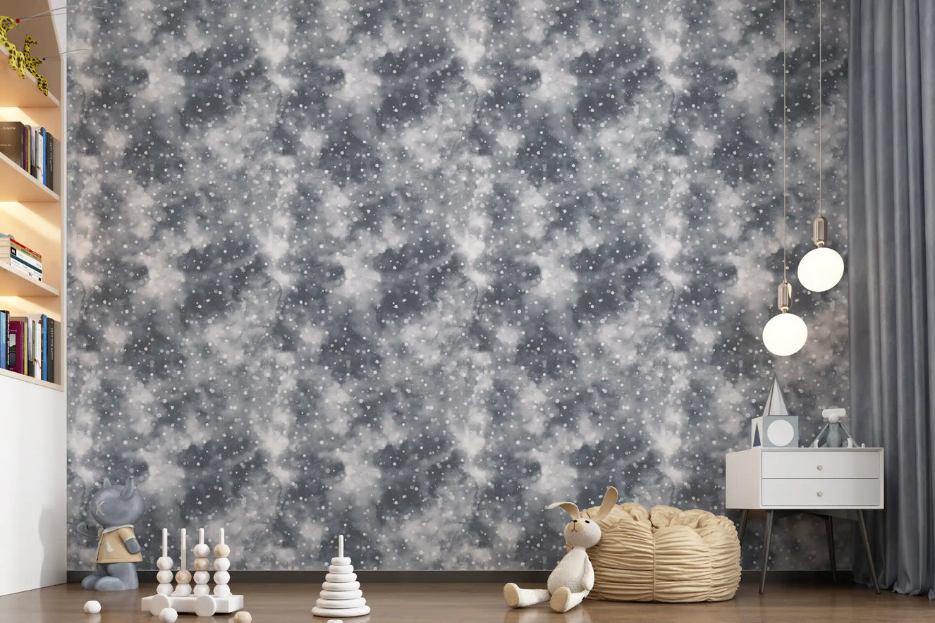 Silvered Mist & Light Dots Wallpaper⁠