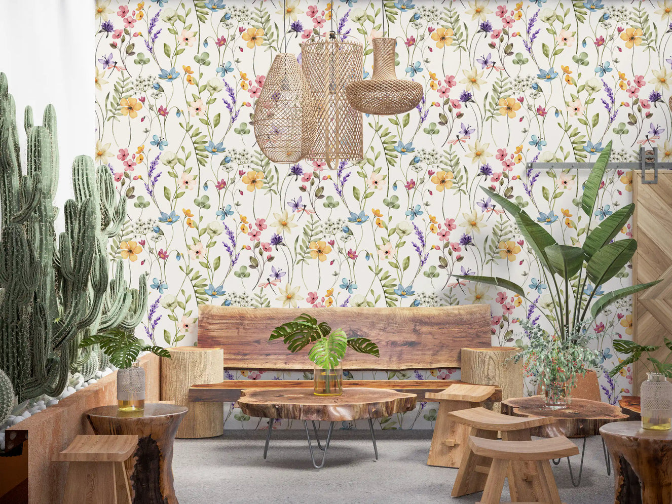 Wildflower Meadow Wallpaper⁠