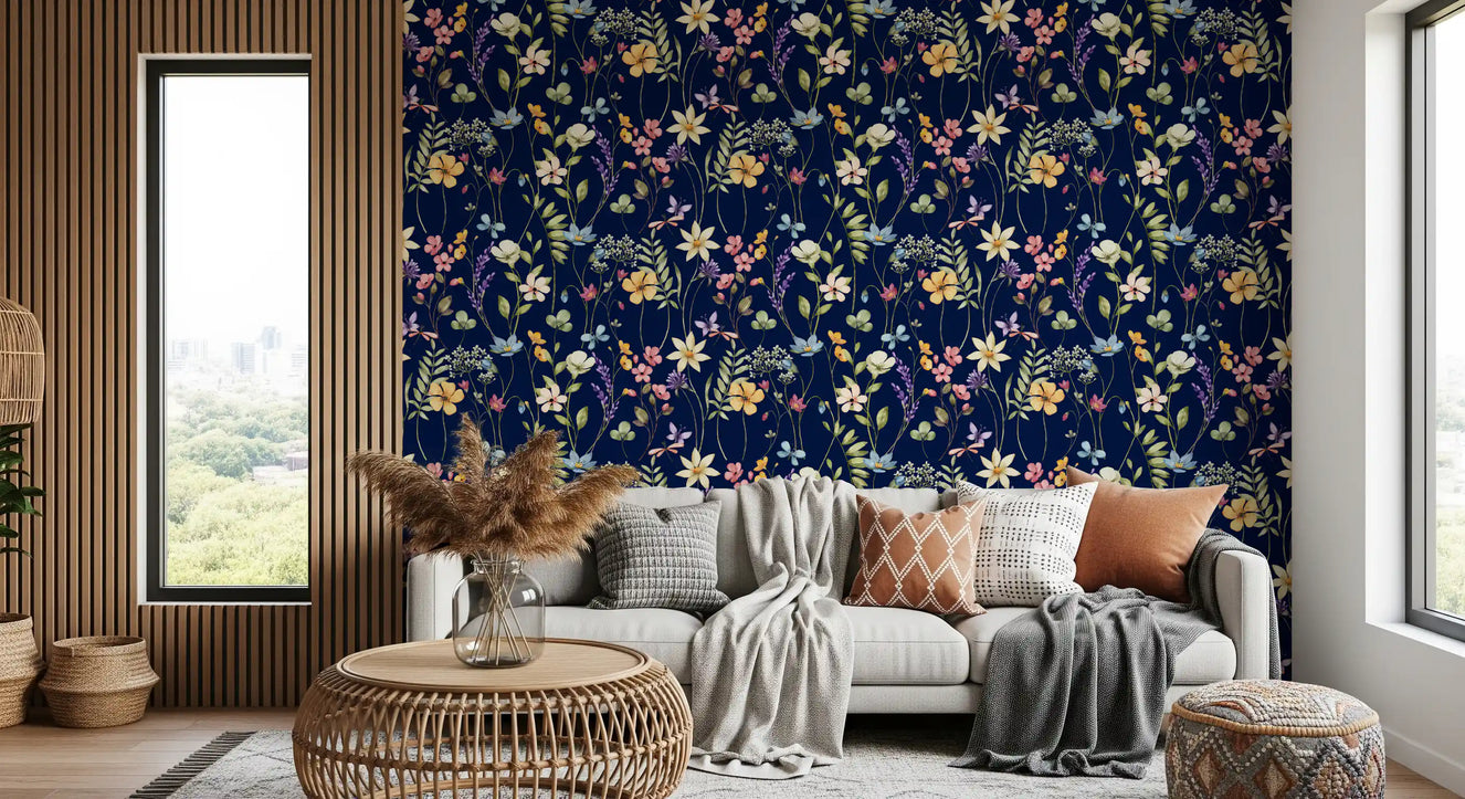 Enchanted Midnight Garden Wallpaper⁠