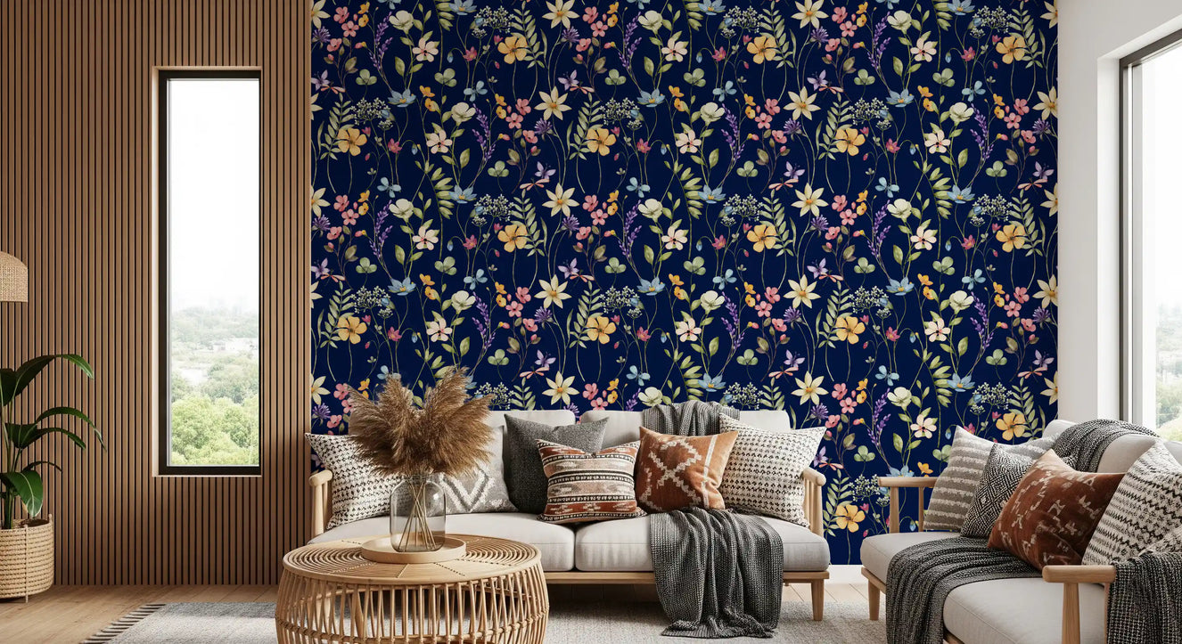 Enchanted Midnight Garden Wallpaper⁠