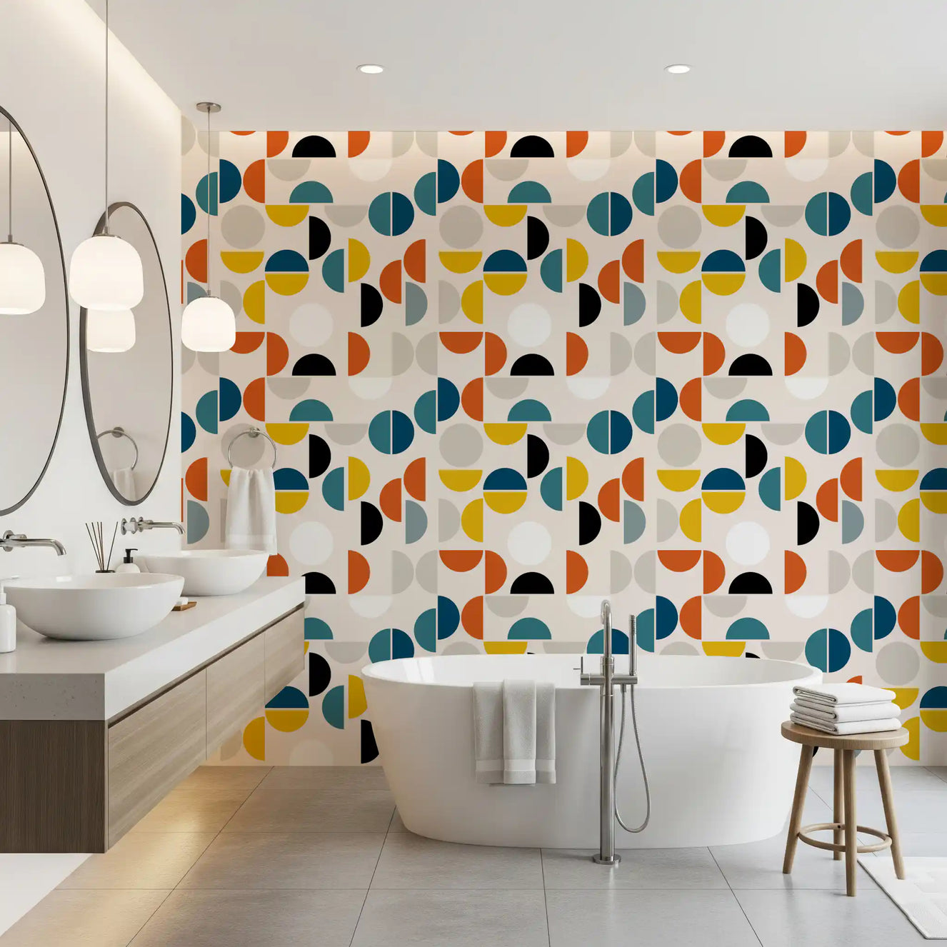 Geometric Rhythm Wallpaper⁠