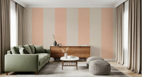 Blush Pink Stripe Wallpaper Grandmillennial Wallpaper⁠