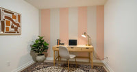 Blush Pink Stripe Wallpaper Grandmillennial Wallpaper⁠