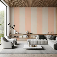 Blush Pink Stripe Wallpaper Grandmillennial Wallpaper⁠