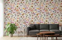 Artistic Watercolor Wildflower Meadow Wallpaper Wallpaper⁠