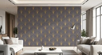 Regal Gatsby Mauve and Gold Wallpaper⁠
