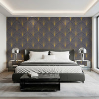 Regal Gatsby Mauve and Gold Wallpaper⁠