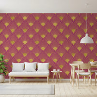 Gatsby Glamour Art Deco Fan Wallpaper Wallpaper⁠