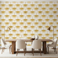 Decorative sunburst wall Luxury Crane Sunburst Wallpaper