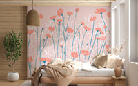 Whispering Wildflowers Botanical Wallpaper Wall Mural