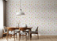 Whimsical Hearts and Dashed Trails Wallpaper⁠