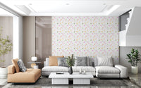 Whimsical Hearts and Dashed Trails Wallpaper⁠