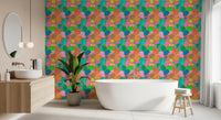 Retro Terrazzo Pop Abstract Wallpaper