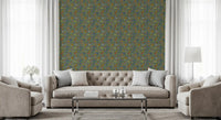 Vintage Chinoiserie Pomegranate Floral Wallpaper