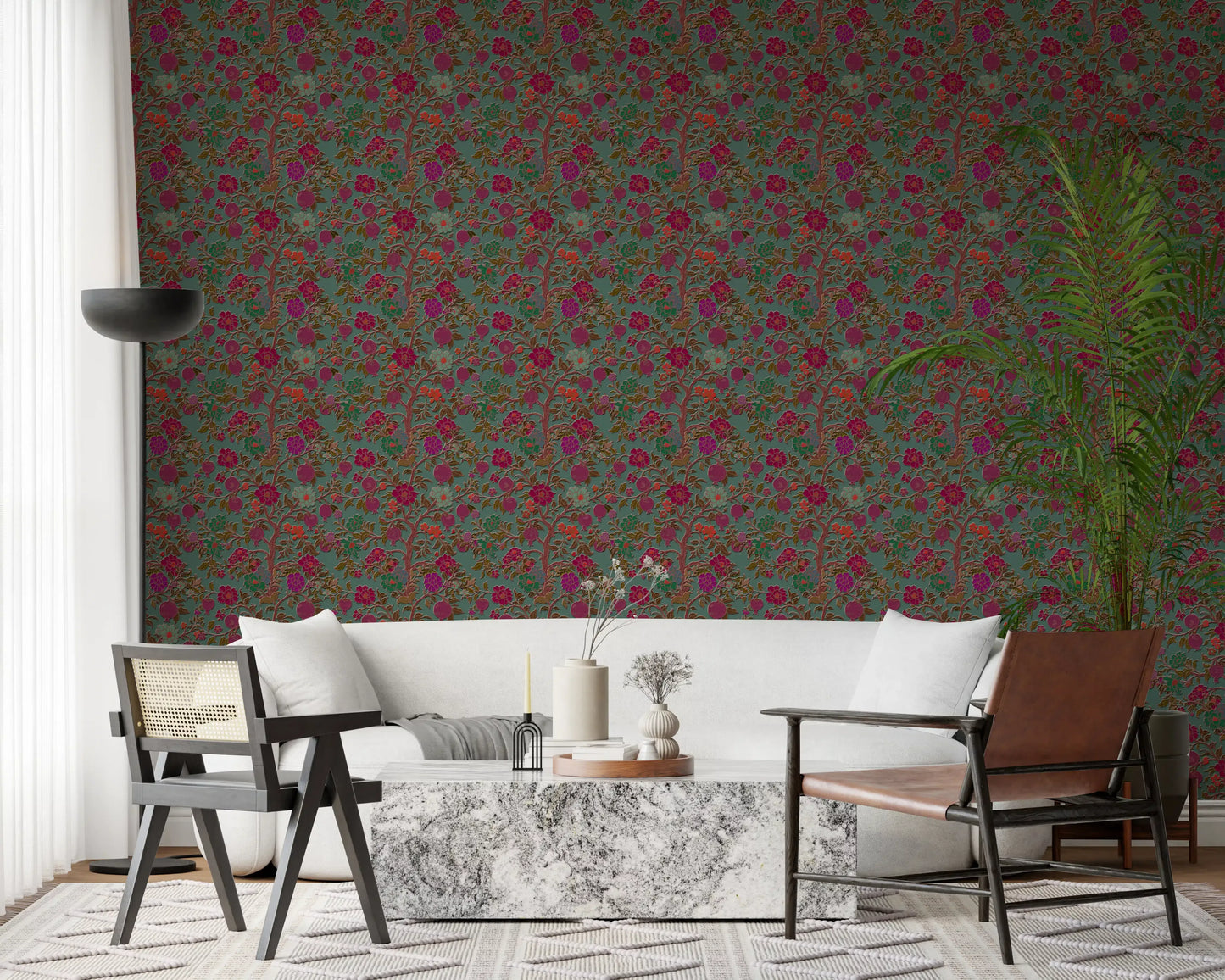 Midnight Garden Tree of Life Wall Decor Wallpaper⁠