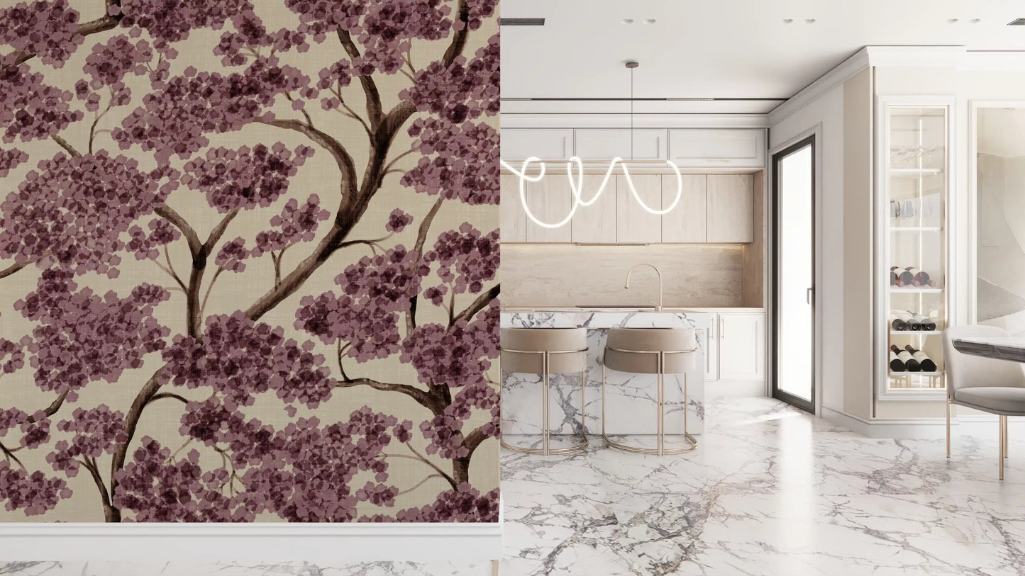 Never Ending Trailing Tree - Spring Wall Mural