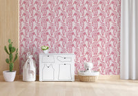 Chic Blush Tiger Motif Wallpaper Wallpaper⁠