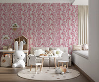 Chic Blush Tiger Motif Wallpaper Wallpaper⁠