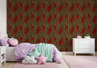 Imperial Crimson Tiger Wall Decor Wallpaper⁠