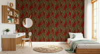 Imperial Crimson Tiger Wall Decor Wallpaper⁠