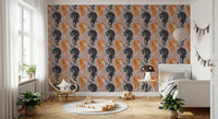 Imperial Tiger Shadow & Gold Wallpaper Wallpaper⁠