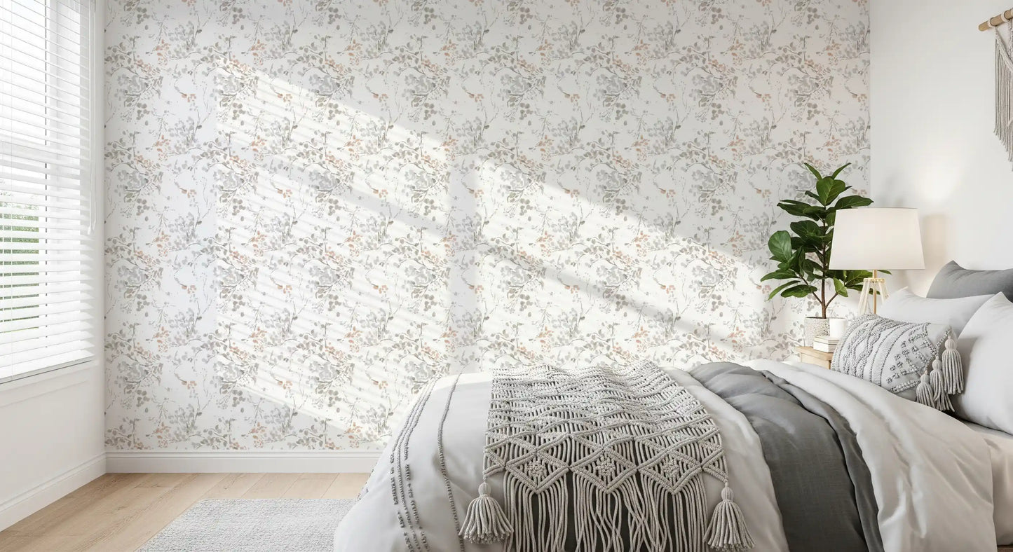 Whispering Pastel Botanicals Wallpaper Wallpaper⁠
