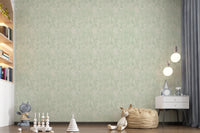 Sage Woodland and Hidden Wildlife Wallpaper⁠