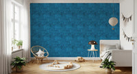 Midnight Blue Enchanted Forest Wallpaper⁠