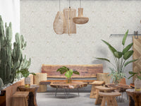 Delicate Meadow Silhouette Neutral Wallpaper Wallpaper⁠