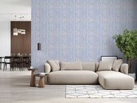 Wavy Stripe and Dainty Wildflower Wallpaper Wallpaper⁠