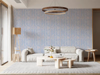 Wavy Stripe and Dainty Wildflower Wallpaper Wallpaper⁠