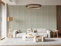 Sweet Sage and Blush Cottage Stripe Wallpaper Wallpaper⁠