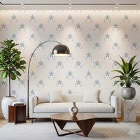 Serene Scandi Blue Blossom Wallpaper Wallpaper⁠